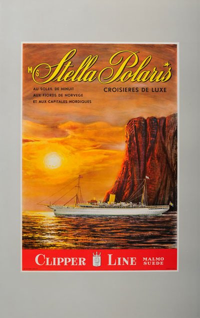 Clipper Line - Stella Polaris original poster 