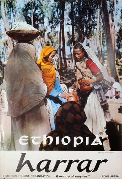 Ethiopia Harrar original poster designed by Photo: Kyriazis Zervos