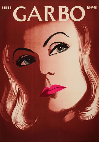 Greta Garbo MGM original poster 