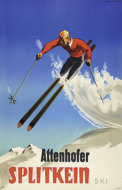 Splitkein - Attenhofer original poster designed by Damsleth, Harald (1906-1971)
