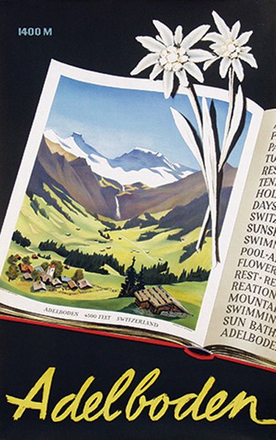 Adelboden original poster 