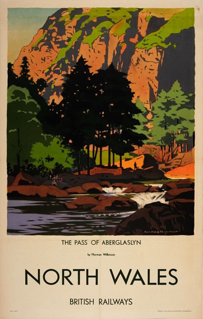 North Wales original poster designed by Wilkinson, Norman (1884-1934)