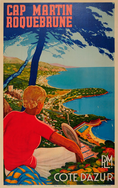 POSTER LE CAP MARTIN COTE D'AZUR FRENCH RIVIERA TRAVEL VINTAGE REPRO FREE S/H POSTER LE CAP MARTIN COTE D'AZUR FRENCH RIVIERA TRAVEL VINTAGE REPRO FREE S/H