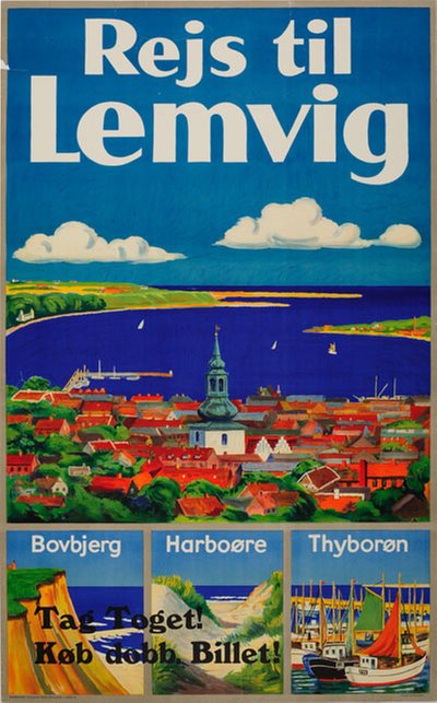 Rejs til Lemvig original poster designed by Brygge, Hans (1885-1979)