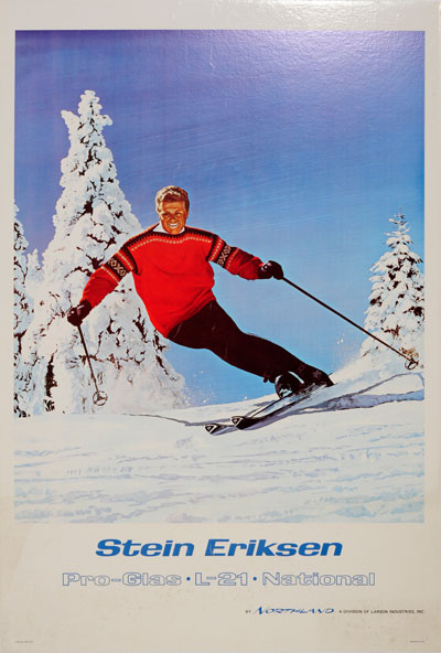 ・ＥＲＩＫＳＥＮ・１９６９-１９７４・２２cm・  Stein Eriksen (1969) - Original Vintage Poster | PosterTeam