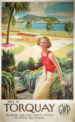 This is Torquay - GWR original vintage poster