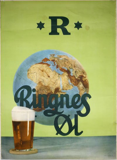 Ringnes Norwegian Beer original poster 