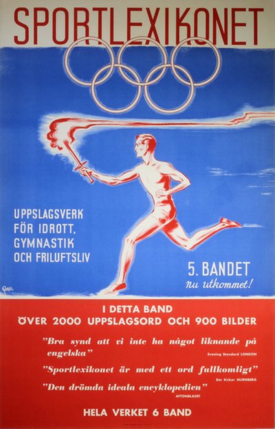 Sportlexiconet original poster designed by Vilson, Bo (BOVIL)