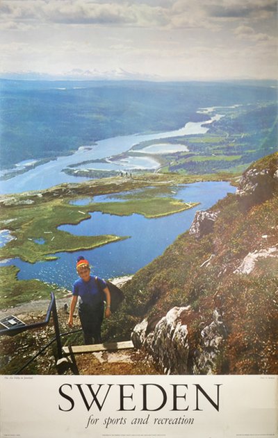 Sweden Åre - for Sports and Recreation original poster designed by Photo: H. Backofen