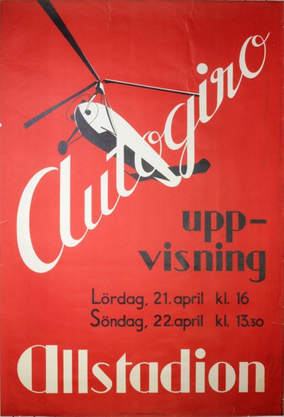 Autogiro - Autogyro original poster 
