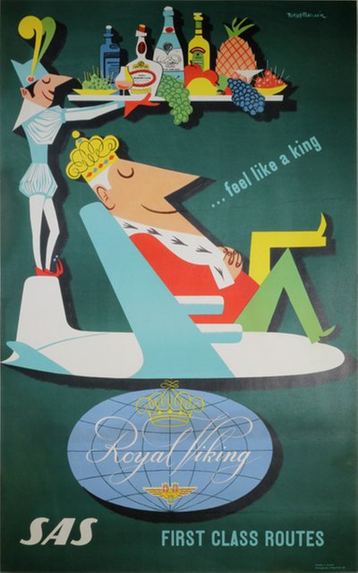 SAS Royal Viking original poster designed by Pedersén, Fritjof (1923-2018)