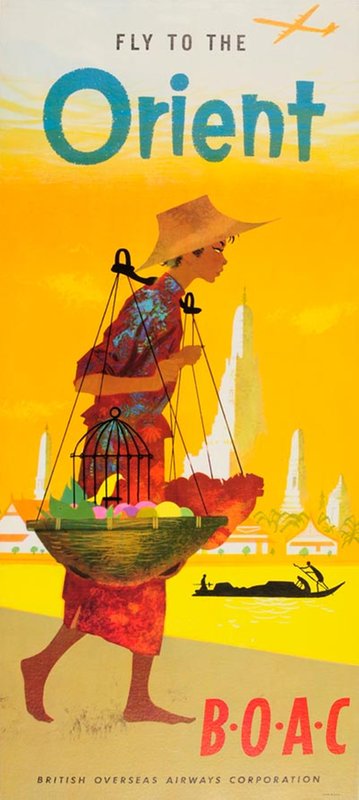 BOAC - The Orient original poster 