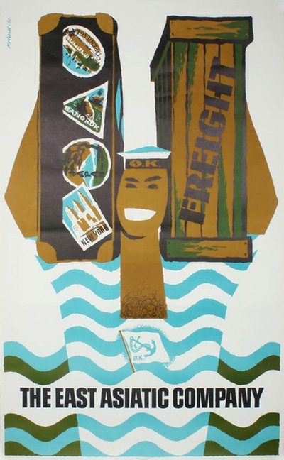 The East Asiatic Company original poster designed by Kolind, Povl 