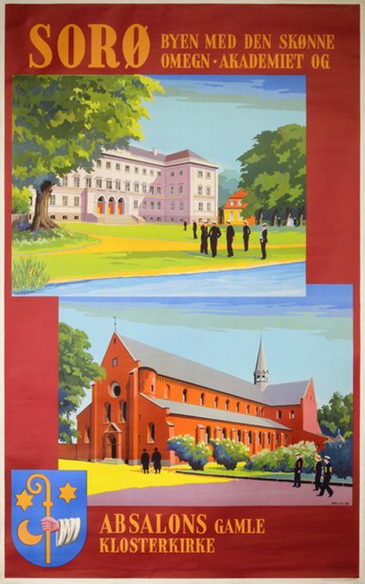Denmark Sorø original poster designed by Spliid, Hakon (1893-1959)