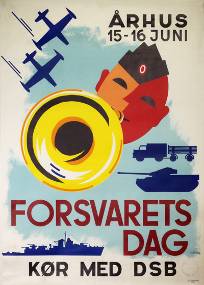 Original poster: Århus Forsvarets Dag Kør med DSB at posterteam.com