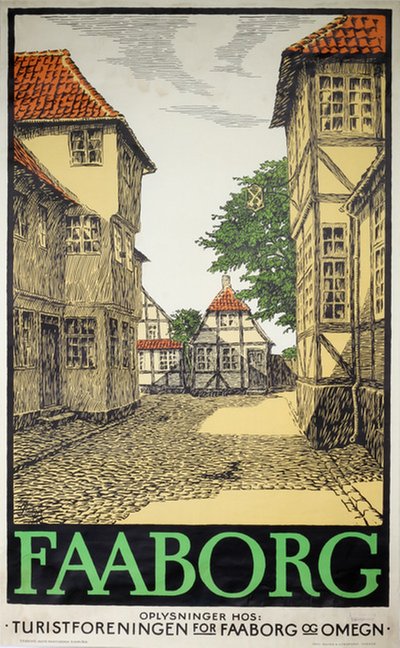 Faaborg - Denmark original poster designed by Hans Rasmussen