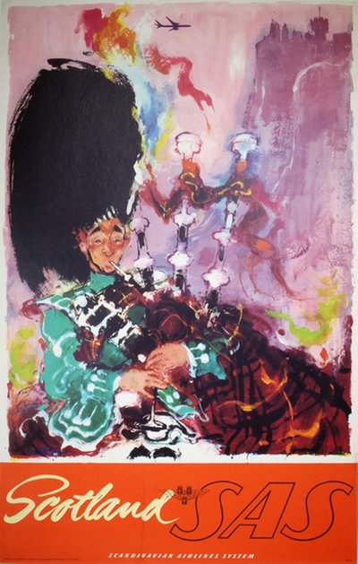 SAS - Scotland original poster designed by Nielsen, Otto (1916-2000)