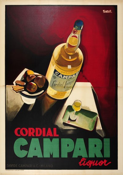 Campari Cordial Liquor original poster designed by Nizzoli, Marcello (1887-1969) 