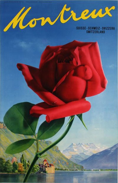 Montreux Suisse Schweiz Switzerland Chillon Castle  original poster 