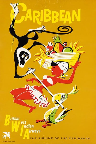 Caribbean BWIA  original poster 