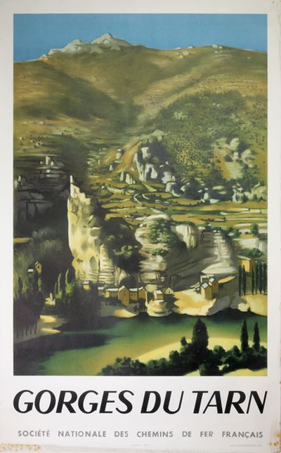 France - Gorges du Tarn SNCF  original poster designed by Rohner, Georges (1913-2000)