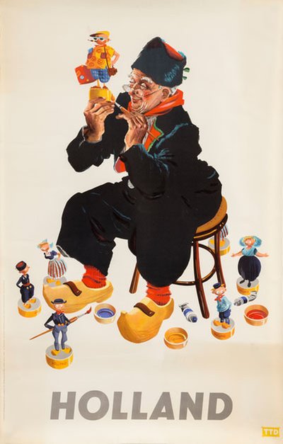Holland original poster designed by Molenaar, Arnold J. (1904-1981)