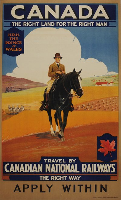 Canada Canadian National Railways Prince of Wales original poster 