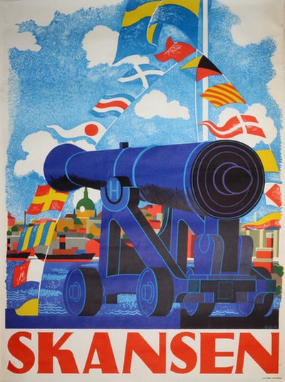 Skansen - Stockholm original poster designed by G. G.