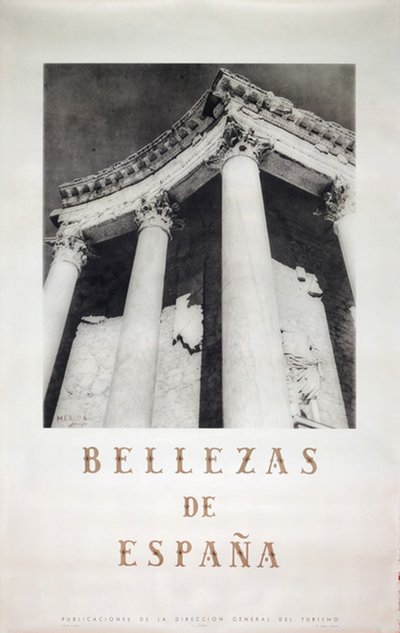 Spain Merida Badajoz travel poster original poster designed by Photo: Kindel