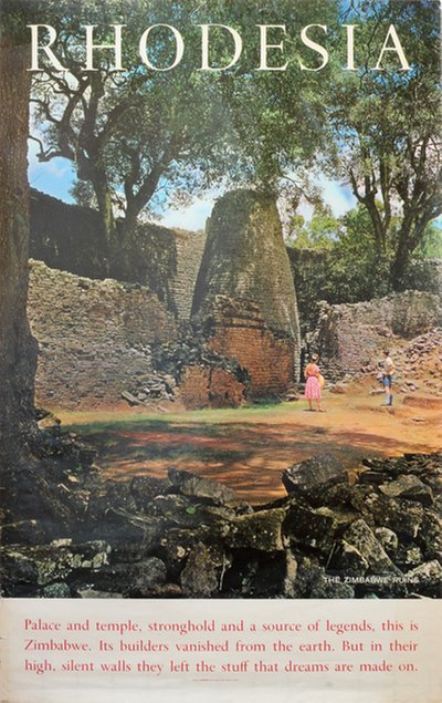 Rhodesia - The Zimbabwe Ruins original poster 