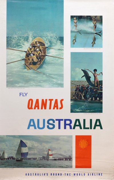 Fly Qantas Australia original poster 
