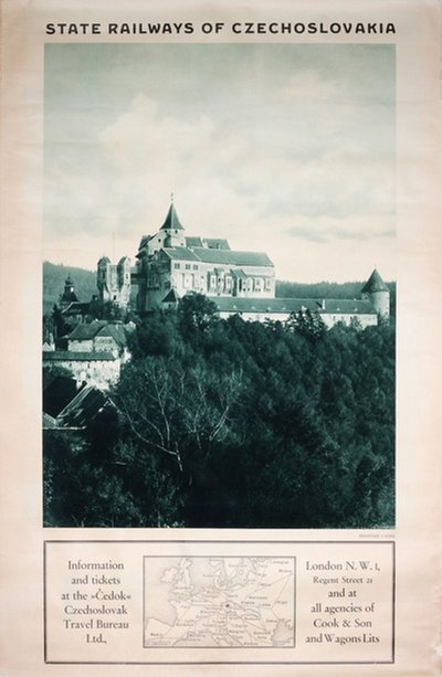 State Railways of Czechoslovakia original poster 