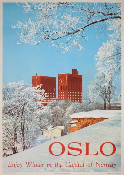 Oslo - Enjoy winter original poster 