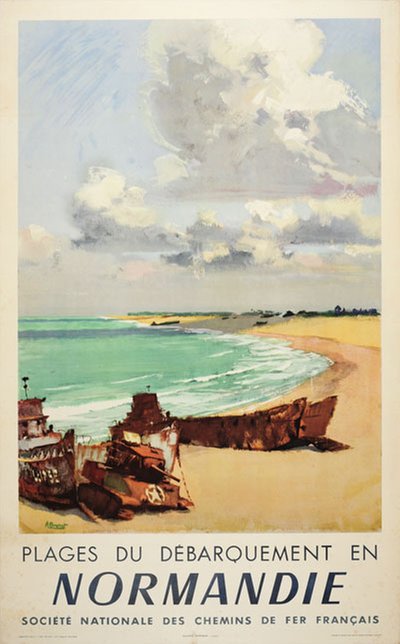 Normandy Normandie France original poster designed by Brenet, Albert (1903-2005)