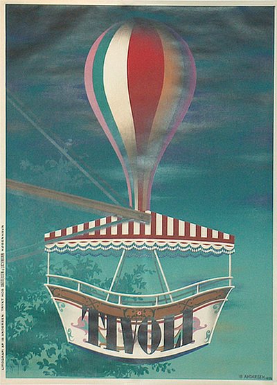 Tivoli Copenhagen Denmark original poster designed by Ib Andersen