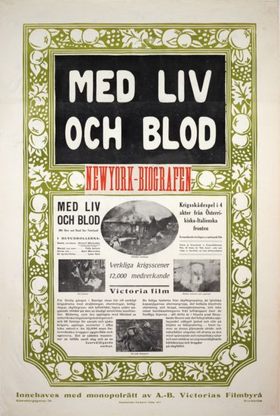 Med Liv och Blod (Mit Herz und Hand fürs Vaterland) original poster 