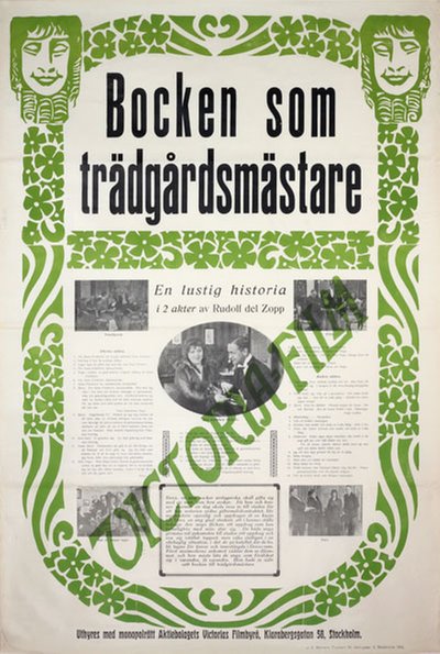 Bocken som trädgårdsmästare (Der Bock als Gärtner) original poster 