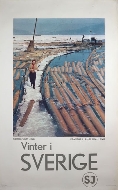 Vinter i Sverige - Kramfors original poster 