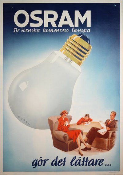 Osram original poster designed by Haren