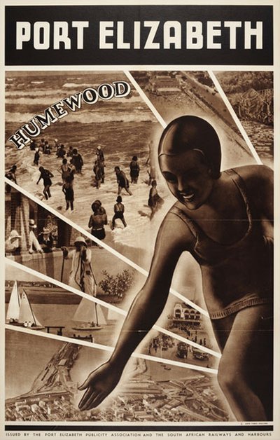 Port Elizabeth Humewood Beach South Africa original poster 