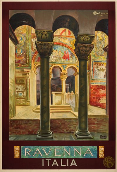 Ravenna - Italia original poster designed by Ballerio, Osvaldo (1870-1942)