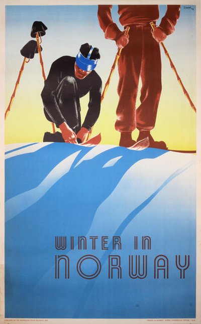 Norway - Schenk original poster designed by Schenk