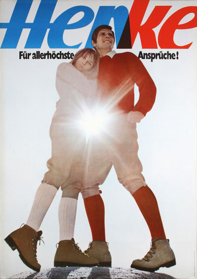 Henke Boots Switzerland (1965) - Original Vintage Poster | PosterTeam