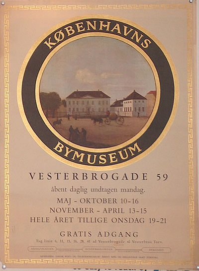 København Bymuseum original poster 