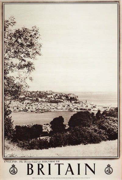 Britain - England Devon Coast Teignmouth original poster 