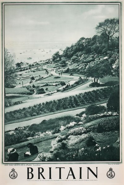 Britain - Southend-on-Sea Public Gardens original poster designed by Photo: Val Doone