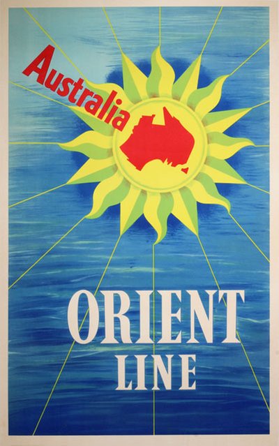 Orient Line - Australia original poster 