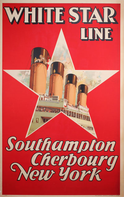Original vintage poster: White Star Line sold at 