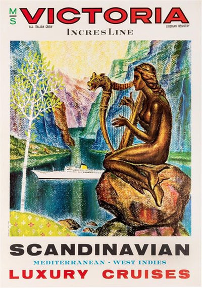 Scandinavian Luxury Cruises - Victoria Incres Line original poster 