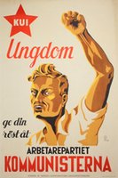 KUI-Ungdom-Arbetarepartiet-Kommunisterna-original-affisch-sverige-poster